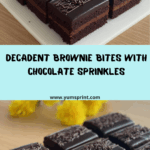 e Brownie Bites with Chocolate Sprinkles Recipe