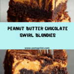 Peanut Butter Chocolate Swirl Blondies Recipe