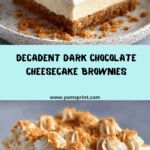 Dark Chocolate Cheesecake Brownies: Recipe