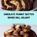 Chocolate Peanut Butter Swiss Roll Recipe