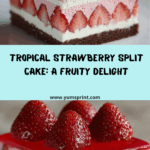Tropical Strawberry Split Cake Recipe