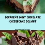 Creamy Mint Chocolate Cheesecake Recipe