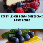 Lemon Berry Cheesecake Square Recipe