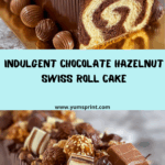Chocolate Hazelnut Swiss Roll Cake Recipe