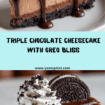 Triple Chocolate Cheesecake with Oreo Crust Recipe