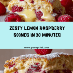 Easy Lemon Raspberry Scones Recipe