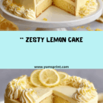 Moist Lemon Cake with Buttercream Recipe