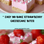 No-Bake Strawberry Cheesecake Bites Recipe
