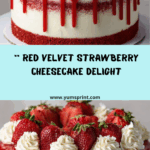 Red Velvet Strawberry Cheesecake Recipe