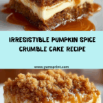 Autumn Pumpkin Spice Crumble Cake A Fall Favorite! Recipe