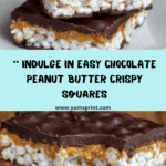 Irresistible Chocolate Peanut Butter Rice Crispy Treats Recipe