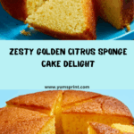 Golden Citrus Sponge Cake Recipe
