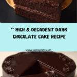 Luscious Dark Chocolate Cake Recipe