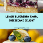 Lemon Blueberry Layer Cheesecake Recipe