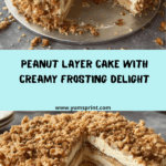 Irresistible Peanut Layer Cake with Creamy Frosting Recipe