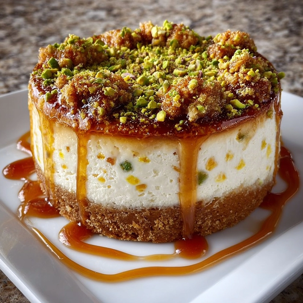 Baklava Walnut Cheesecake Supreme Recipe - Recipe Image