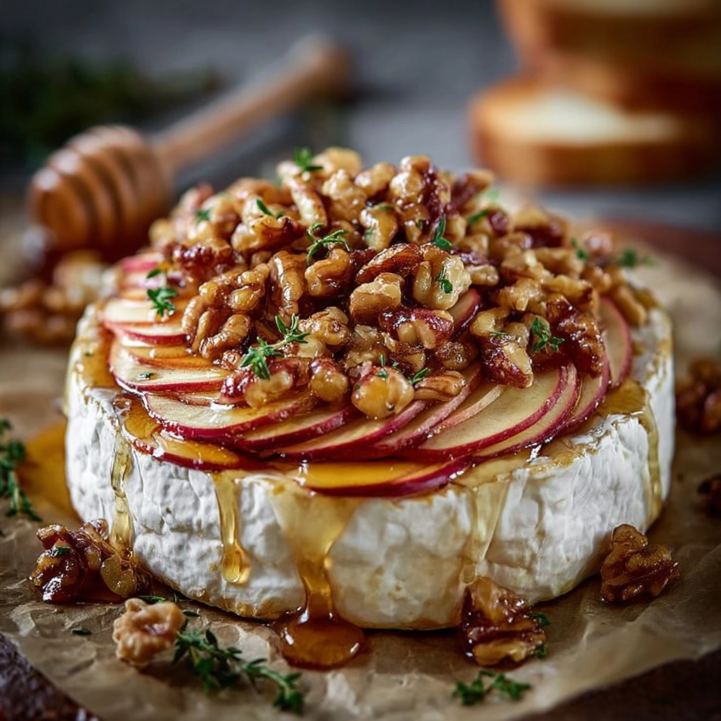 Baked Brie and Apple Tapas with Fig Honey Glaze Recipe 2 Baked Brie and Apple Tapas with Fig Honey Glaze Recipe - Recipe Image
