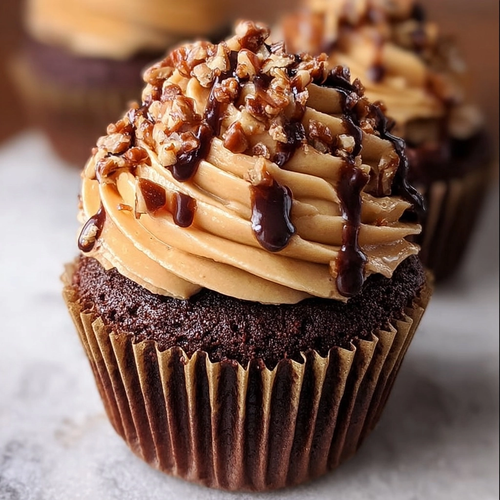 German Chocolate Cupcakes Recipe - Recipe Image