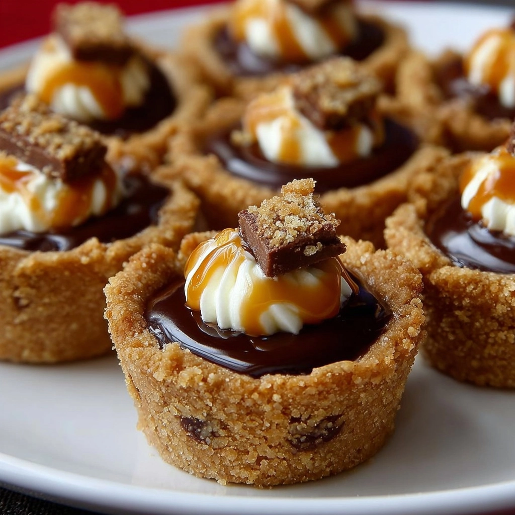 Twix Cookie Cups with Sweet Filling Options Recipe - Recipe Image