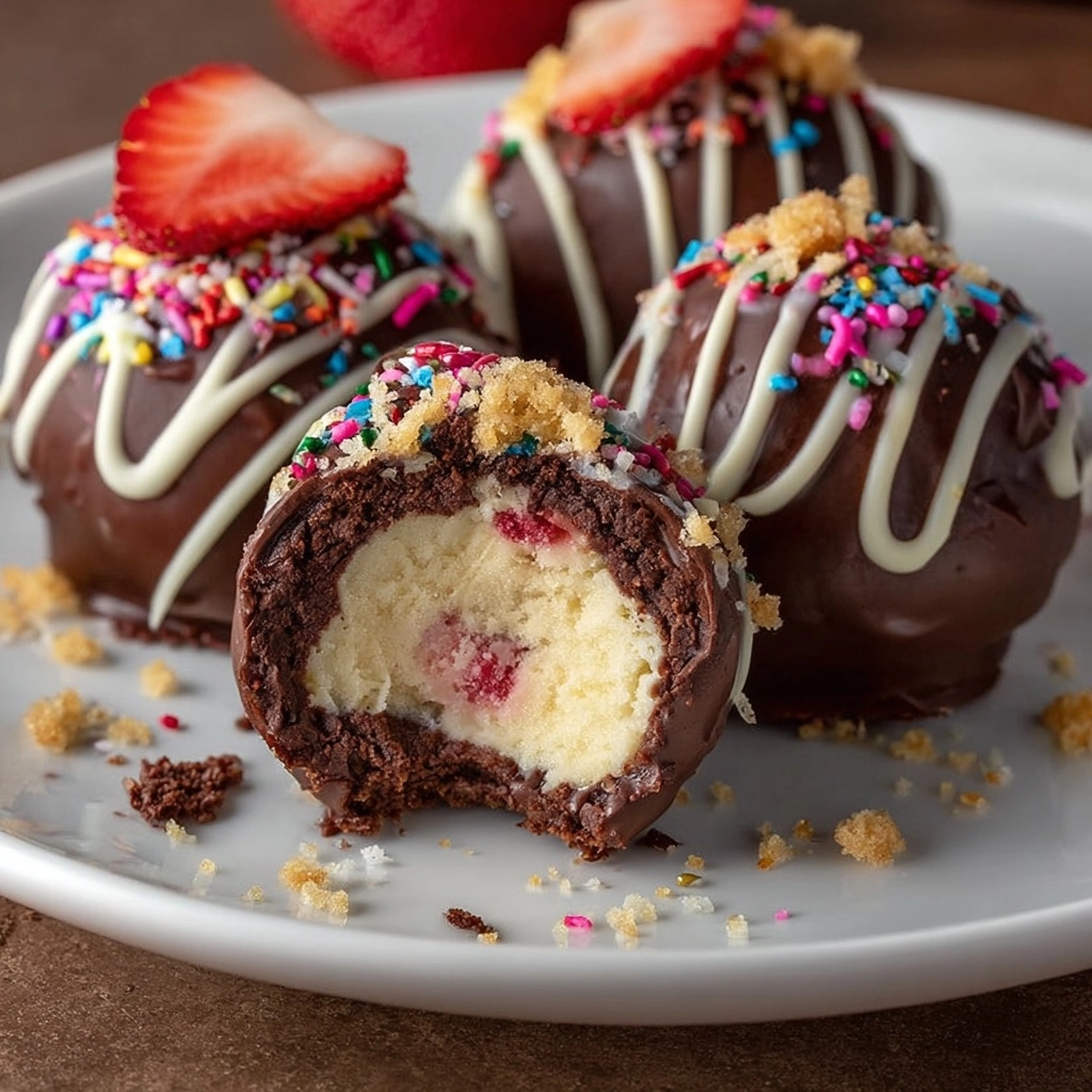Chocolate Covered Cheesecake Bites Recipe 2 Chocolate Covered Cheesecake Bites Recipe - Recipe Image