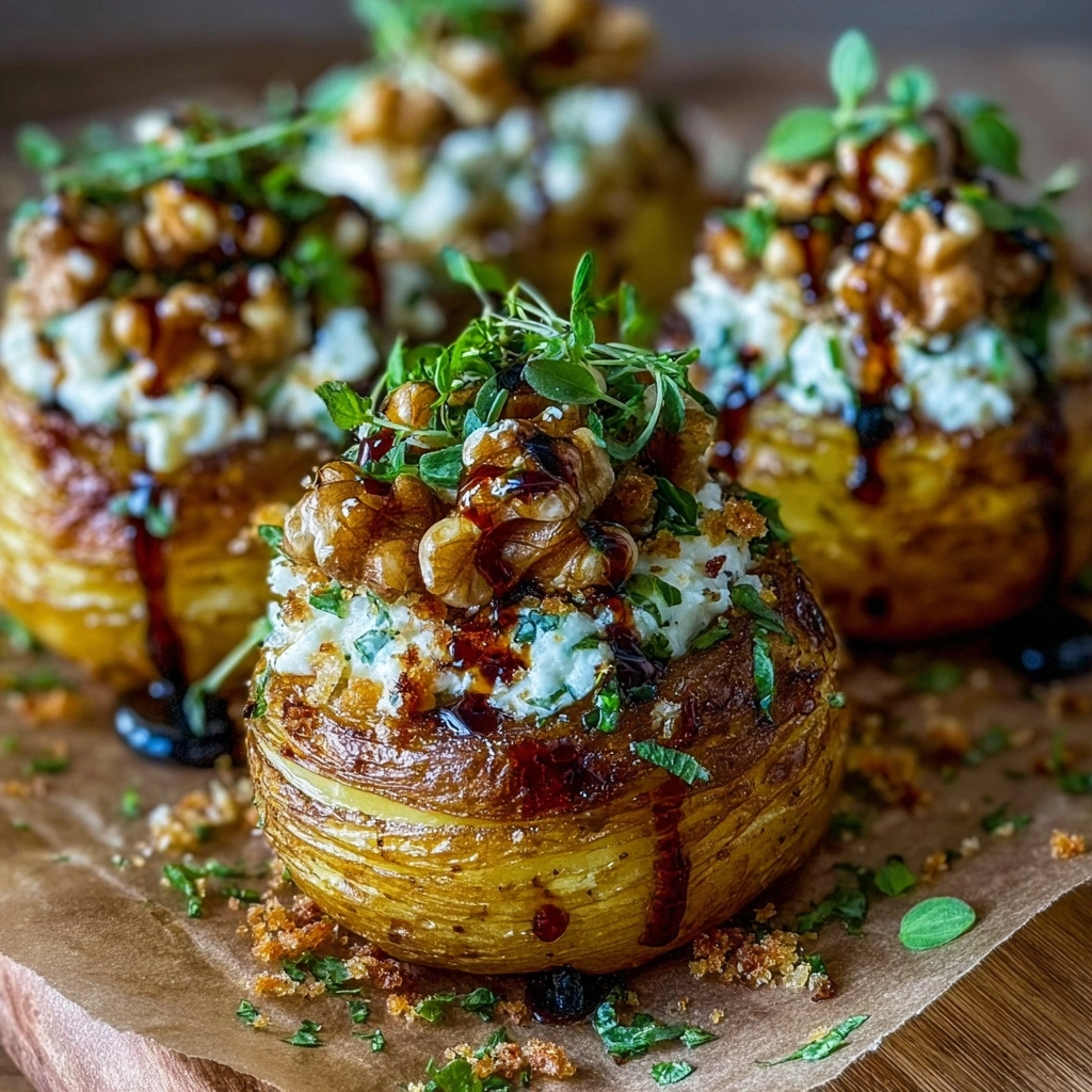 o Bites with Goat Cheese & Walnut Crunch Recipe - Recipe Image