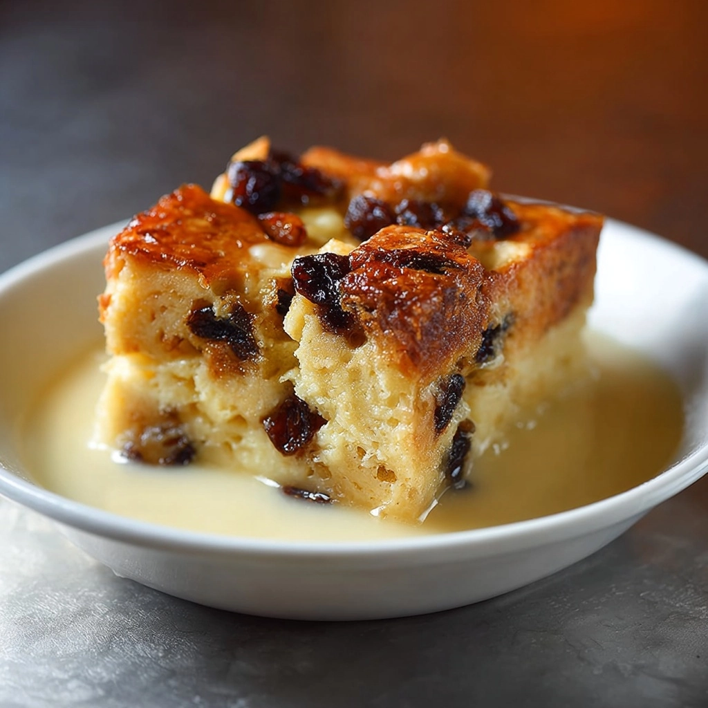 Pudin de pan con pasas Recipe - Recipe Image