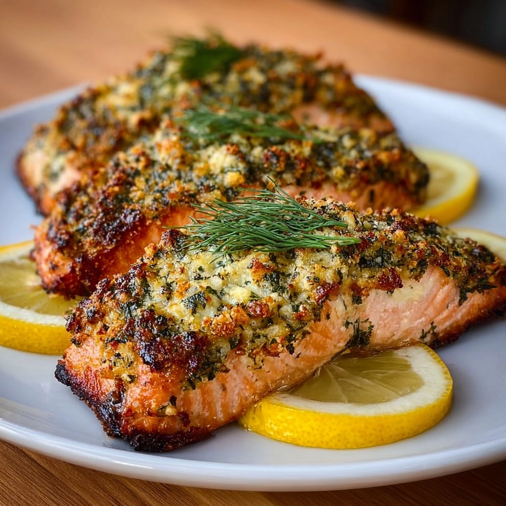 Dill and Lemon Crusted Salmon Recipe - Recipe Image
