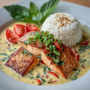 Coconut Curry Salmon with Jasmine Rice Recipe
