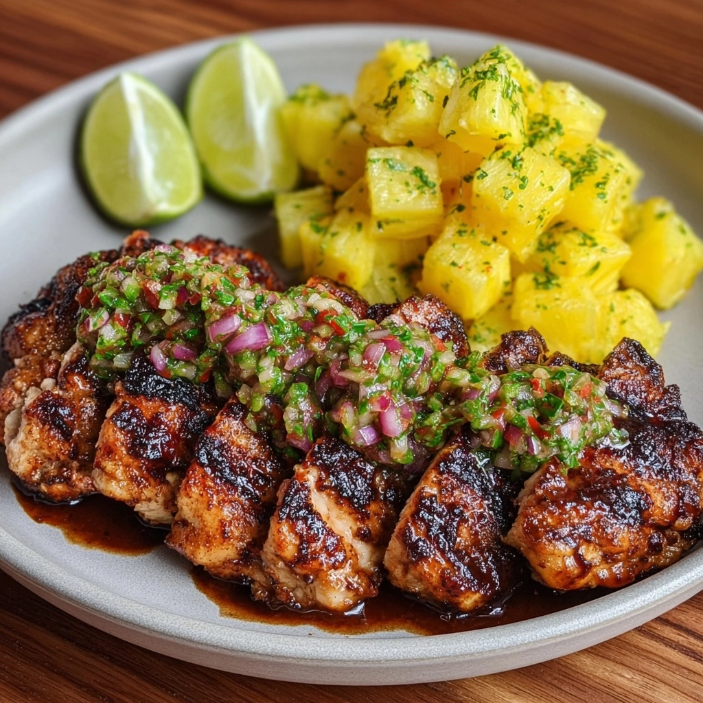 Caribbean Jerk Chicken with Pineapple Salsa Recipe 2 Caribbean Jerk Chicken with Pineapple Salsa Recipe - Recipe Image