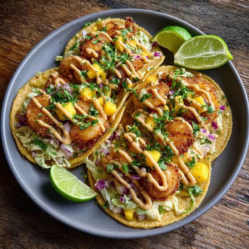 Coconut Shrimp Tacos with Mango Salsa Recipe 2 Coconut Shrimp Tacos with Mango Salsa Recipe - Recipe Image