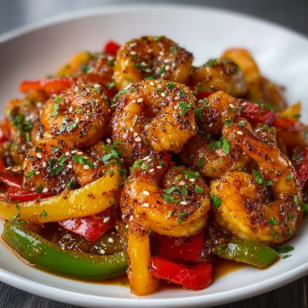 Shrimp and Pepper Stir-Fry Recipe 2 Shrimp and Pepper Stir-Fry Recipe - Recipe Image