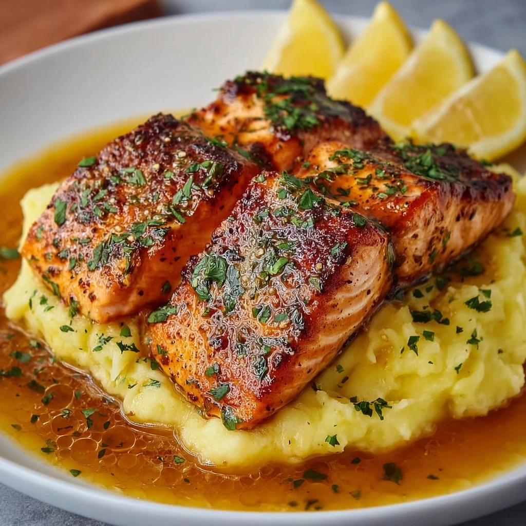 Cajun Honey Butter Salmon Recipe - Recipe Image