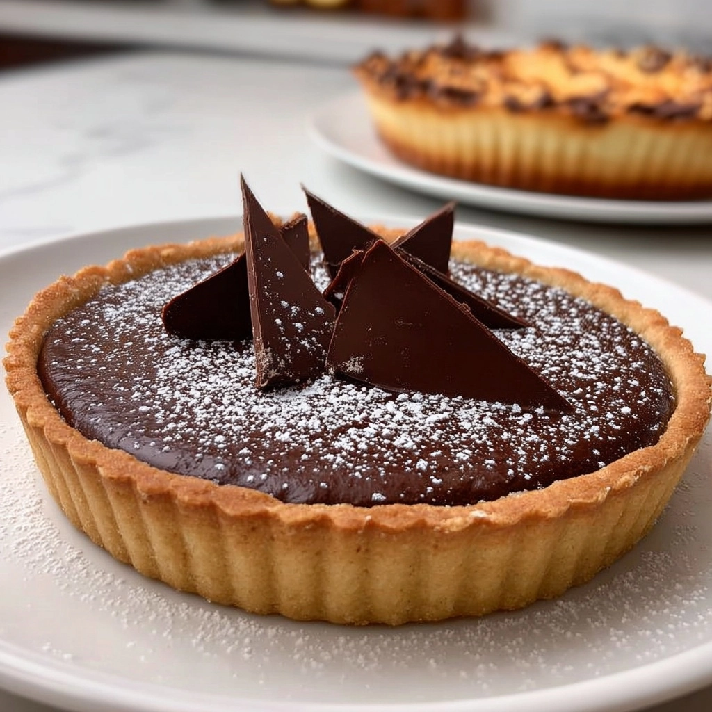 Intense Dark Chocolate Tart – Silky & Decadent Recipe - Recipe Image