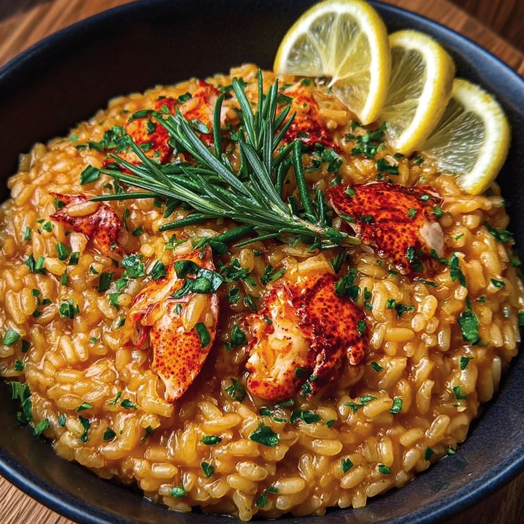 Lemon Butter Lobster Risotto Recipe - Recipe Image
