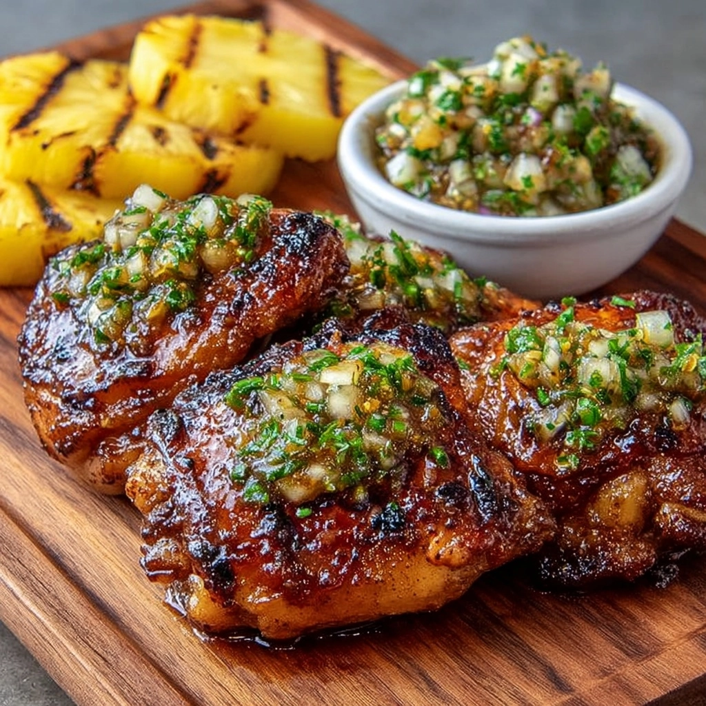 Caribbean Jerk Chicken with Pineapple Salsa Recipe