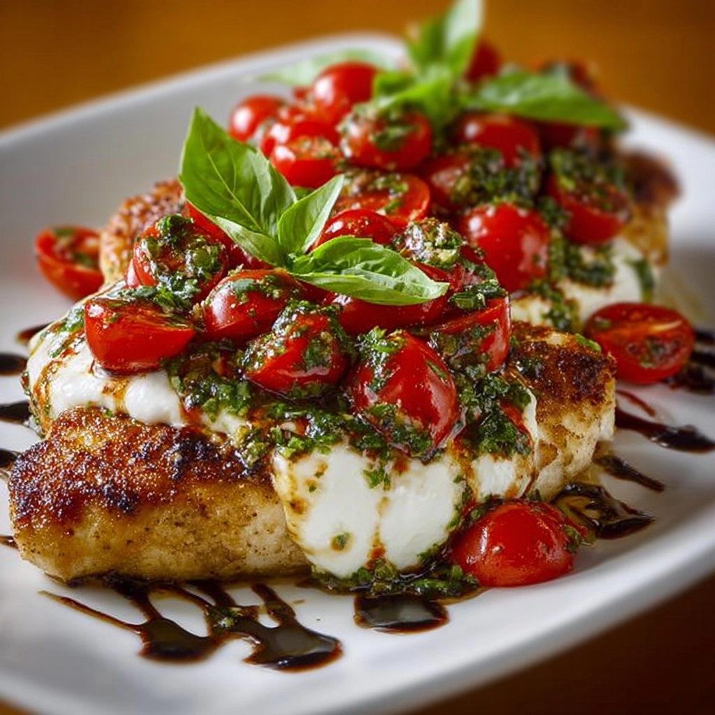 Cutlets with Tomato and Burrata Topping Recipe