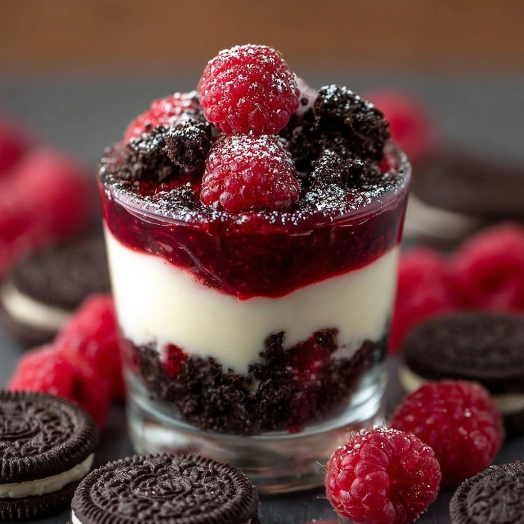 Raspberry Oreo Dessert Recipe - Recipe Image