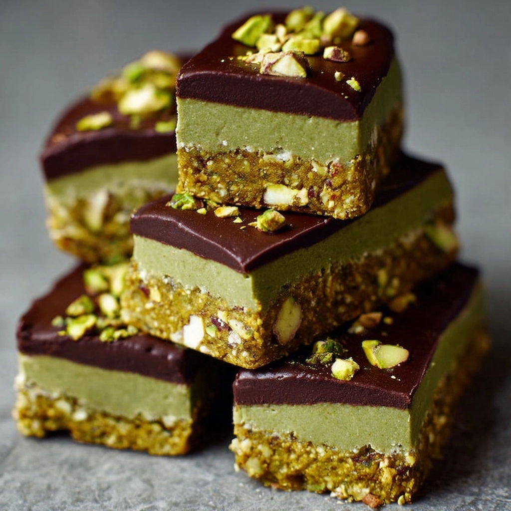 Vegan Pistachio Protein Bars Recipe 3 Vegan Pistachio Protein Bars Recipe - Recipe Image