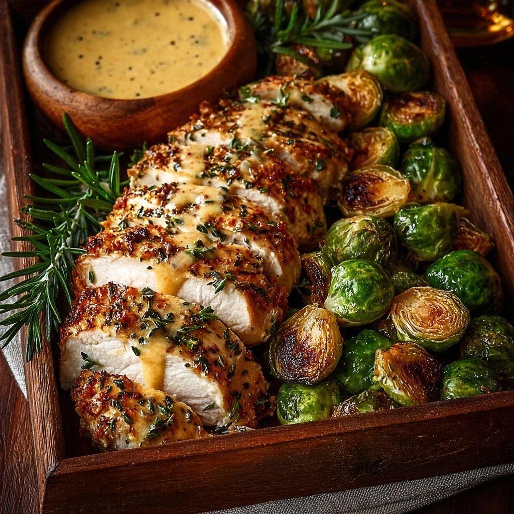 Honey Mustard Chicken with Roasted Brussels Recipe