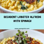 Lobster Alfredo with Spinach Recipe