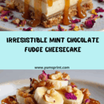 Mint Chocolate Fudge Cheesecake Cake Recipe