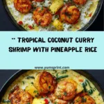 Coconut Curry Shrimp with Pineapple Rice Recipe