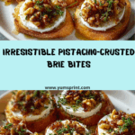 Pistachio-Crusted Brie Bites with Lavender Honey Glaze Recipe