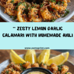 Lemon Garlic Calamari with Aioli Recipe
