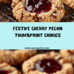 Cherry Pecan Thumbprint Cookies Recipe