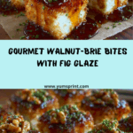 Walnut-Crusted Brie Bites with Fig Honey Glaze Recipe