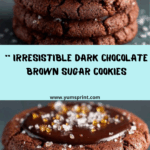 Dark Chocolate Brown Sugar Cookies Recipe