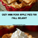 Mini Pear Apple Pies Recipe