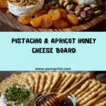Pistachio & Apricot Honey Cheese Board Recipe