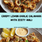Lemon Garlic Calamari with Aioli Recipe